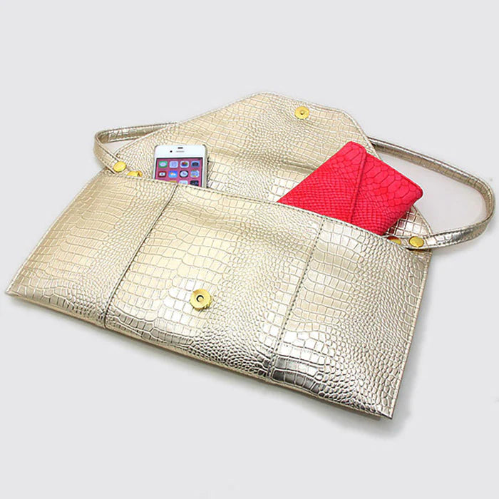 Snake Skin Convertible Clutch