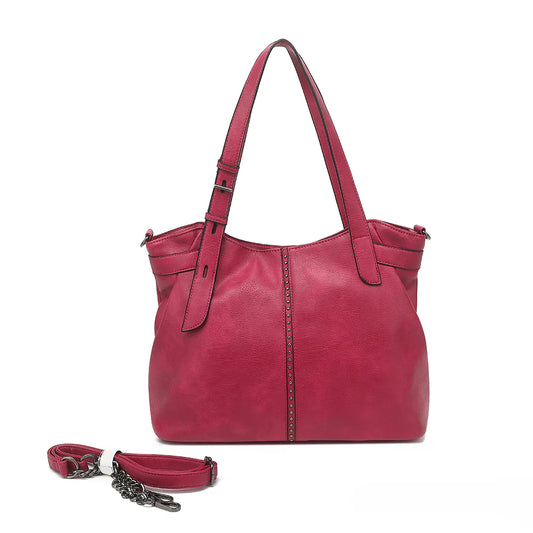 DOUBLE-HANDLE-STUDDED-TOTE