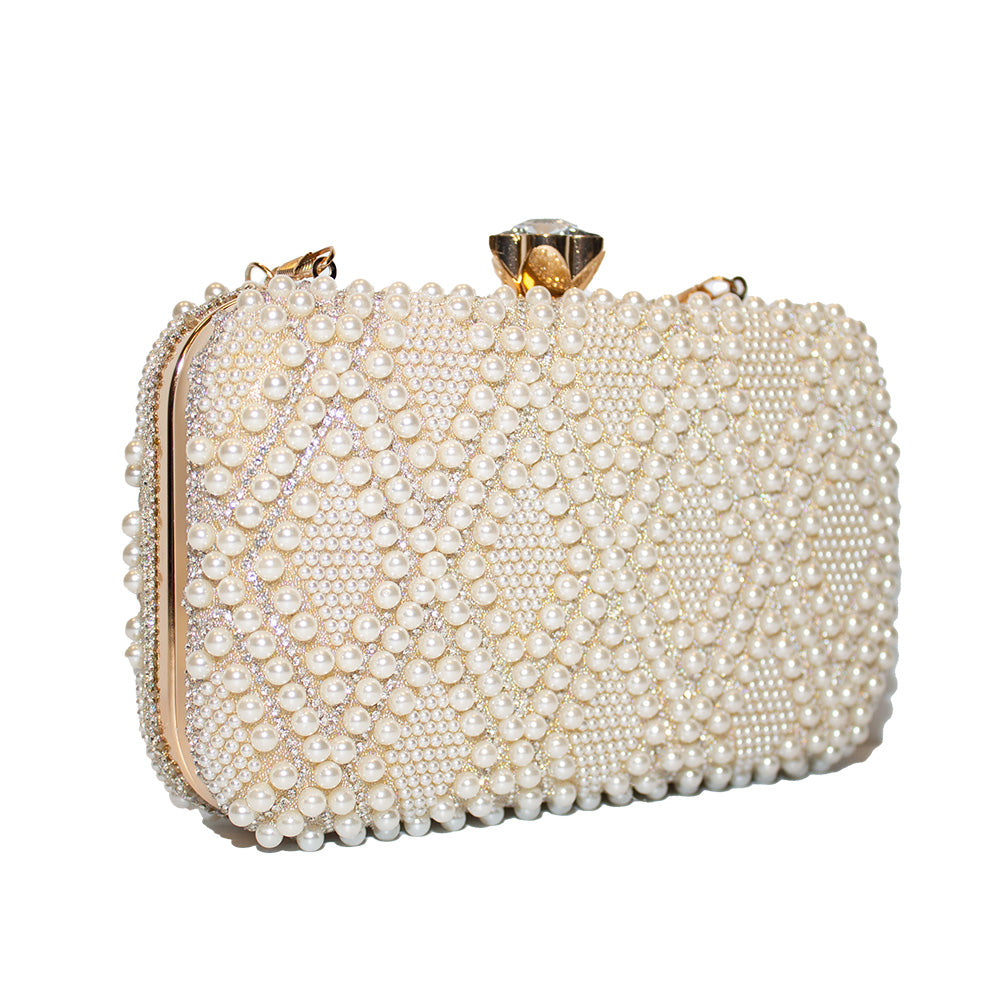 Luminous Pearl Clutch