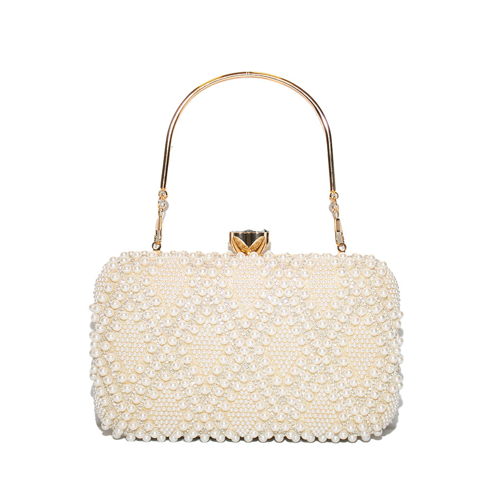 Luminous Pearl Clutch