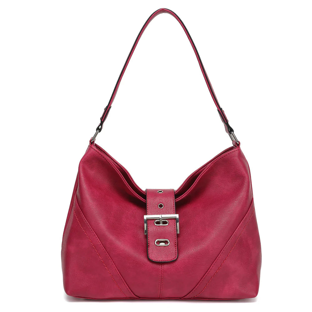 SLOUCHY HOBO WITH BUCKLE
