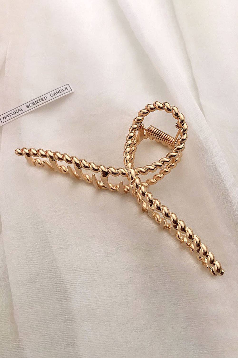 Gold Twist Hair Clip-L