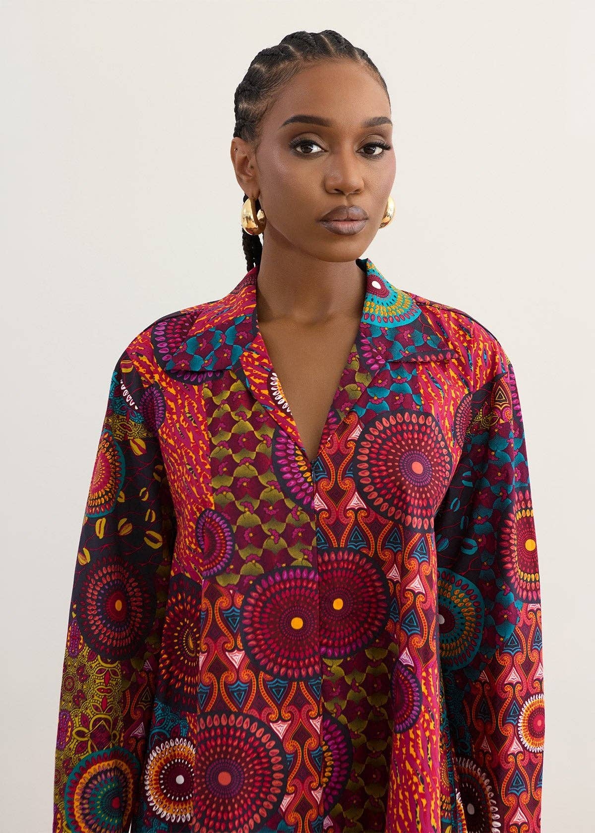 The Monife Heritage Shirt Dress | Navy Bohemian