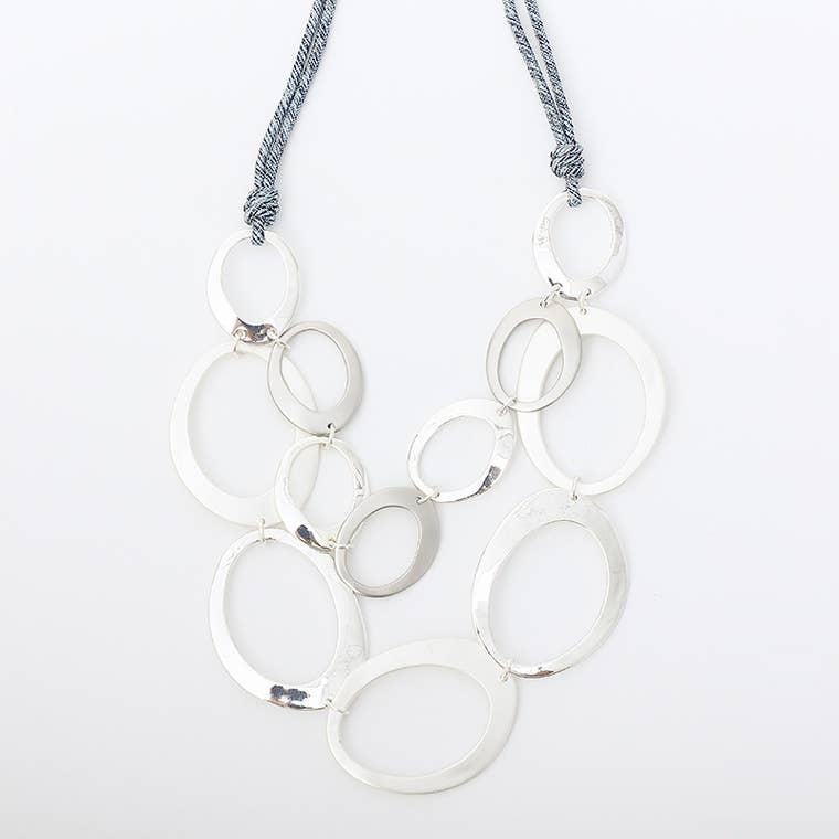 Silver Circles Necklace