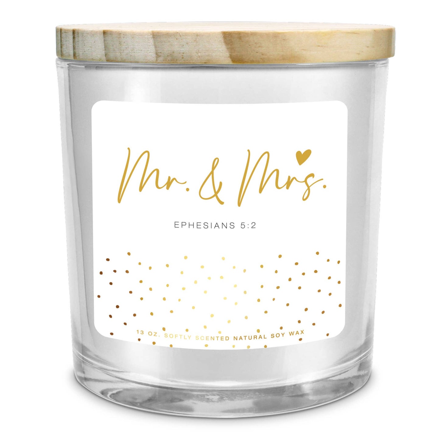 LCP Soy Candle Mr And Mrs 13Oz Ephesians 5