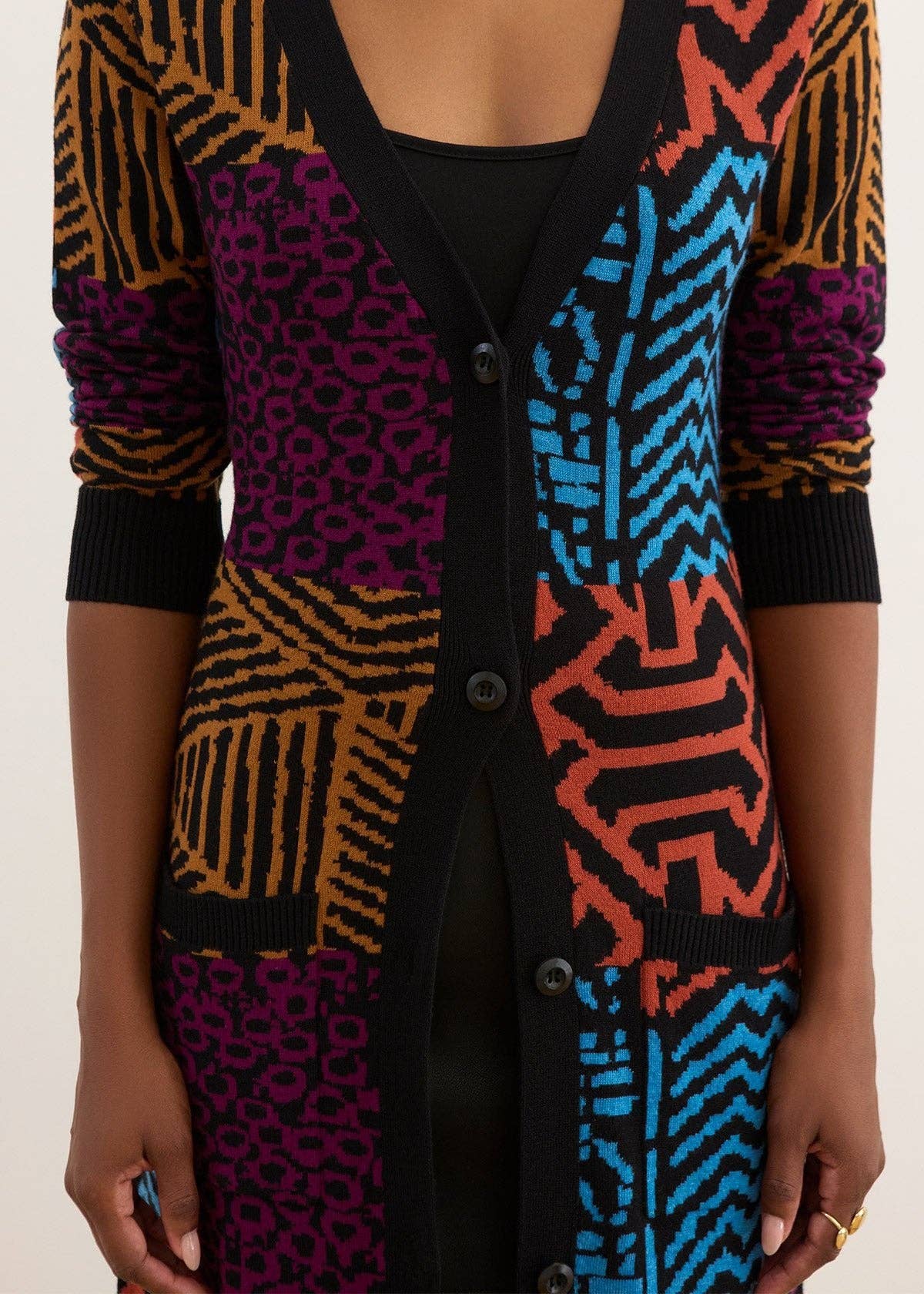 The Aisha Heritage Maxi Cardigan | Harvest Berry