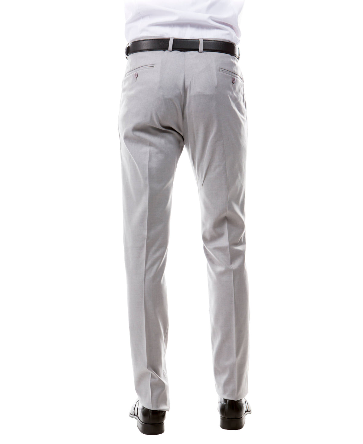 ZeGarie Tailored Fit Suit Separates Men Trousers, Light Grey