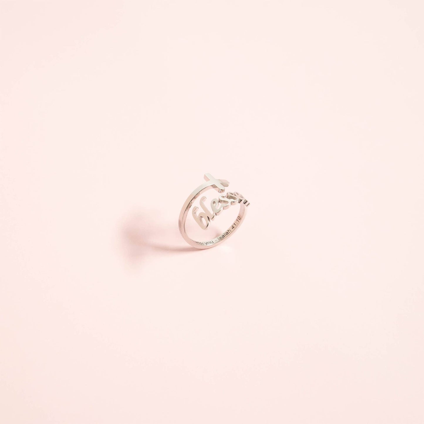 Adjustable “Blessed” Ring, Isaiah 41:10