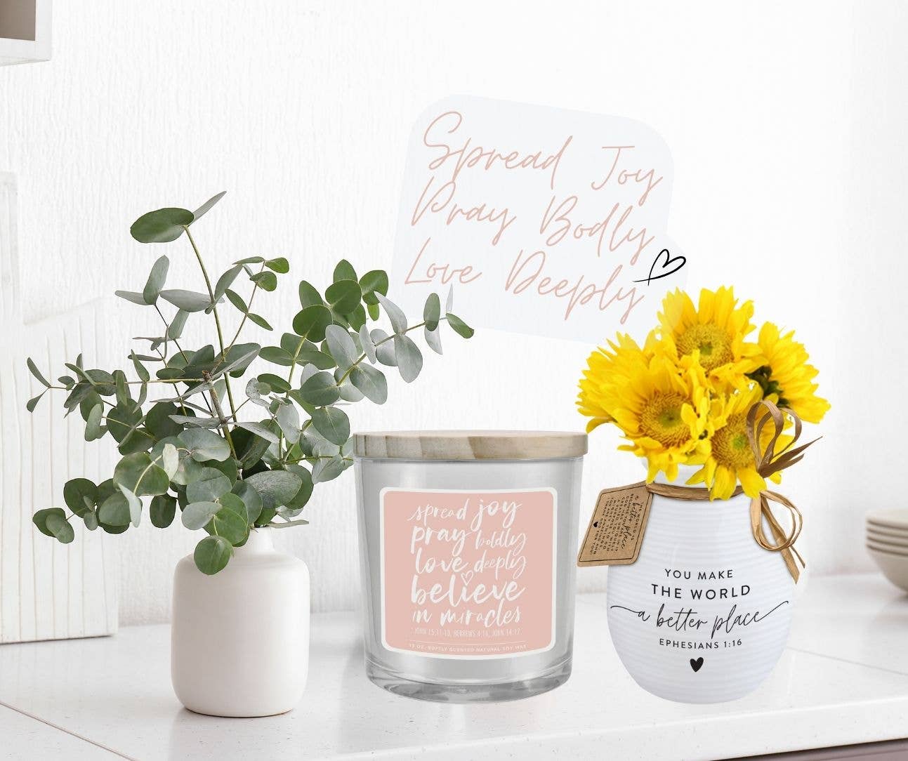 LCP Soy Candle Spread Joy Pray Boldly 13Oz