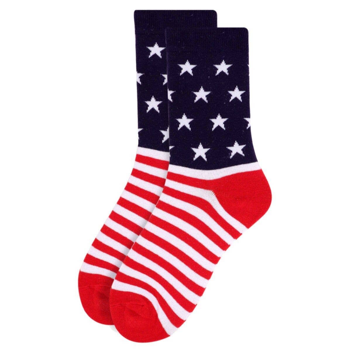 Women's American Flag Novelty Socks