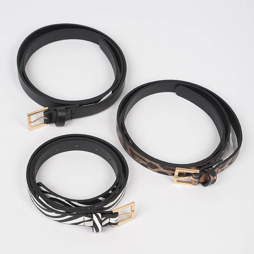 3Pcs Women's Belt Set