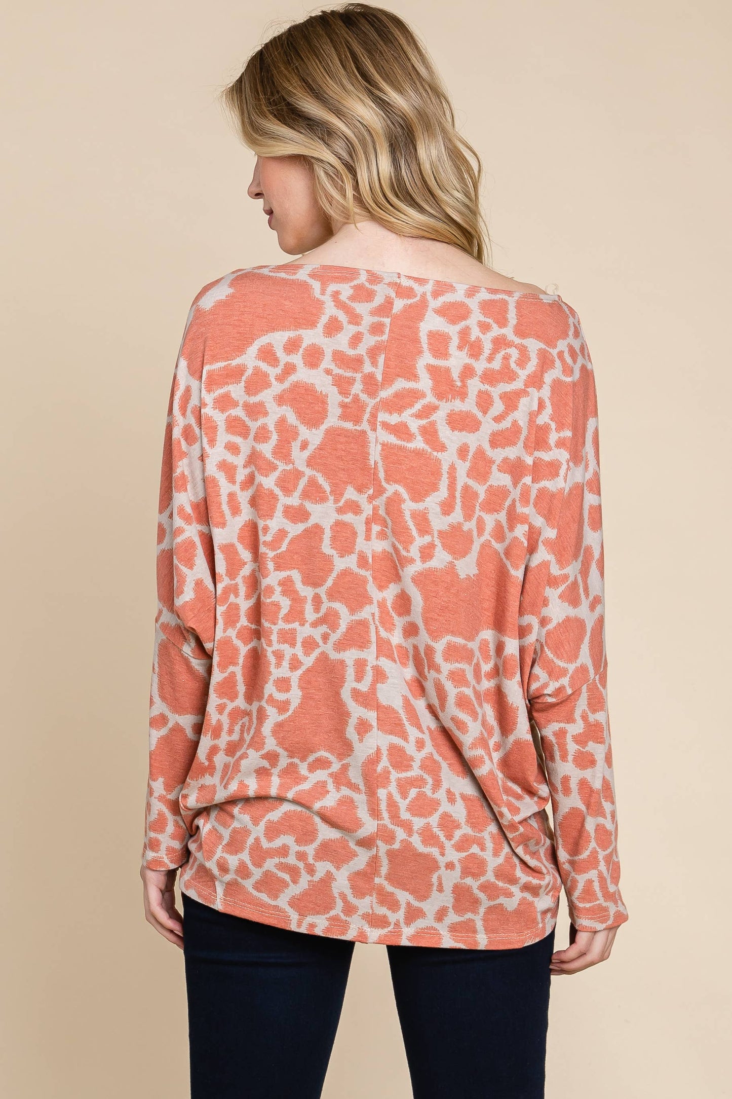 T/R Span Animal Printed Top