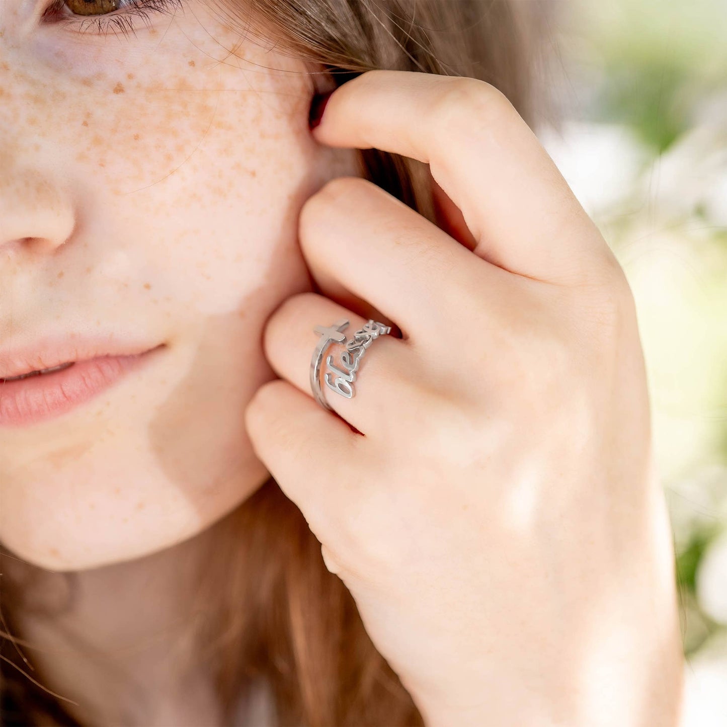 Adjustable “Blessed” Ring, Isaiah 41:10