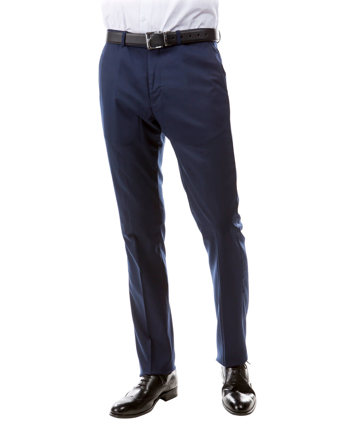 ZeGarie Tailored Fit Suit Separates Mens Trousers, Navy