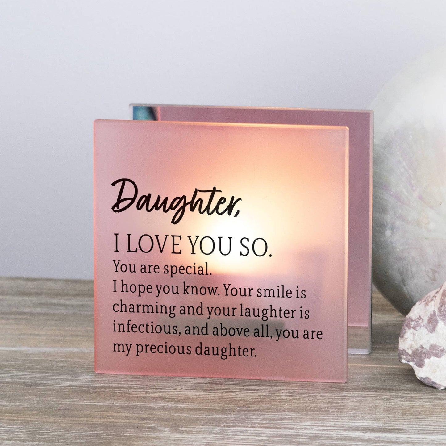 Tealight Square Daughter, I Love You So