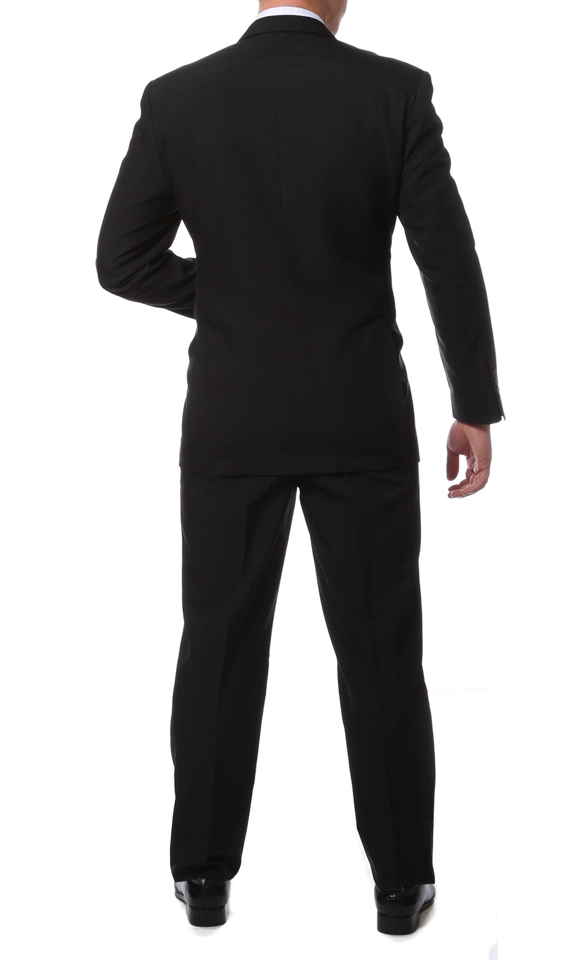 PL1969 Men's Black 2-Piece Suit — Big & Tall Fit, Sizes 38–72 (Short, Regular & Long)
