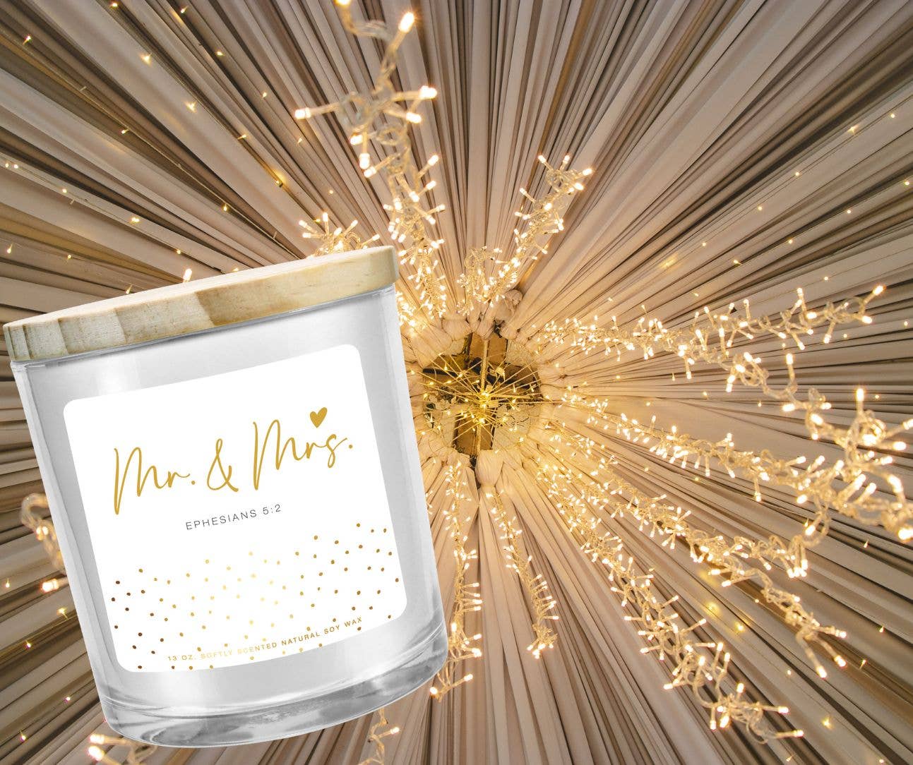 LCP Soy Candle Mr And Mrs 13Oz Ephesians 5