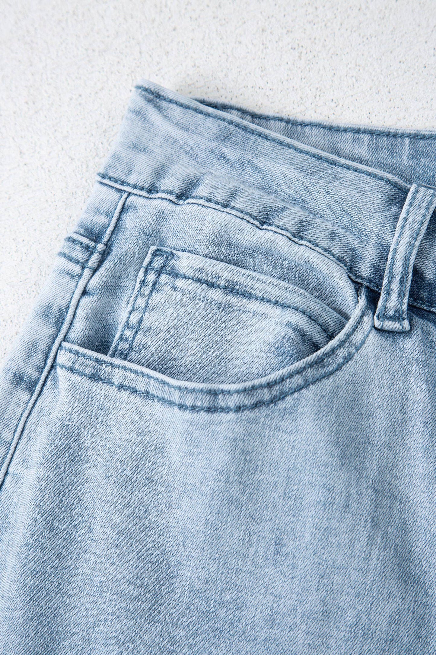 Charming Bow Detail Straight Leg Jeans