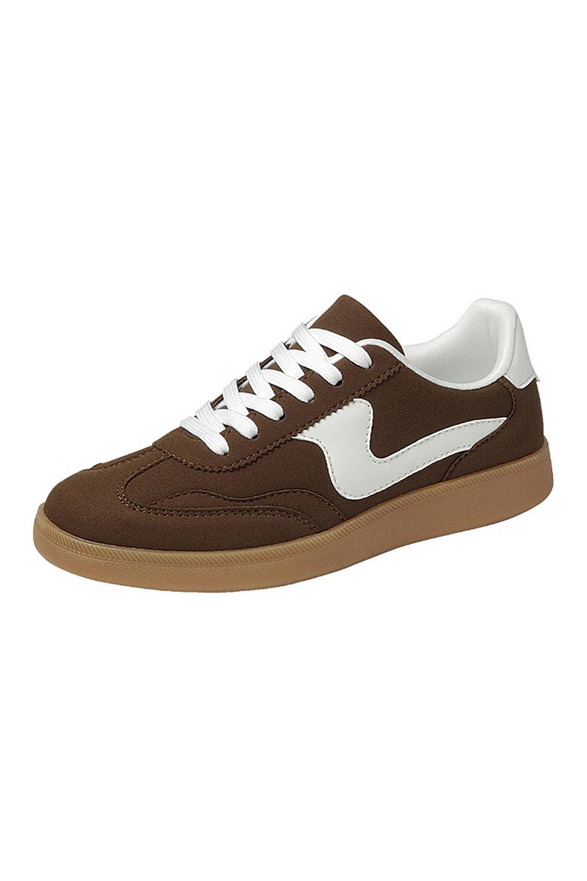 Leopard/Gold Lace Up Womens Sneaker