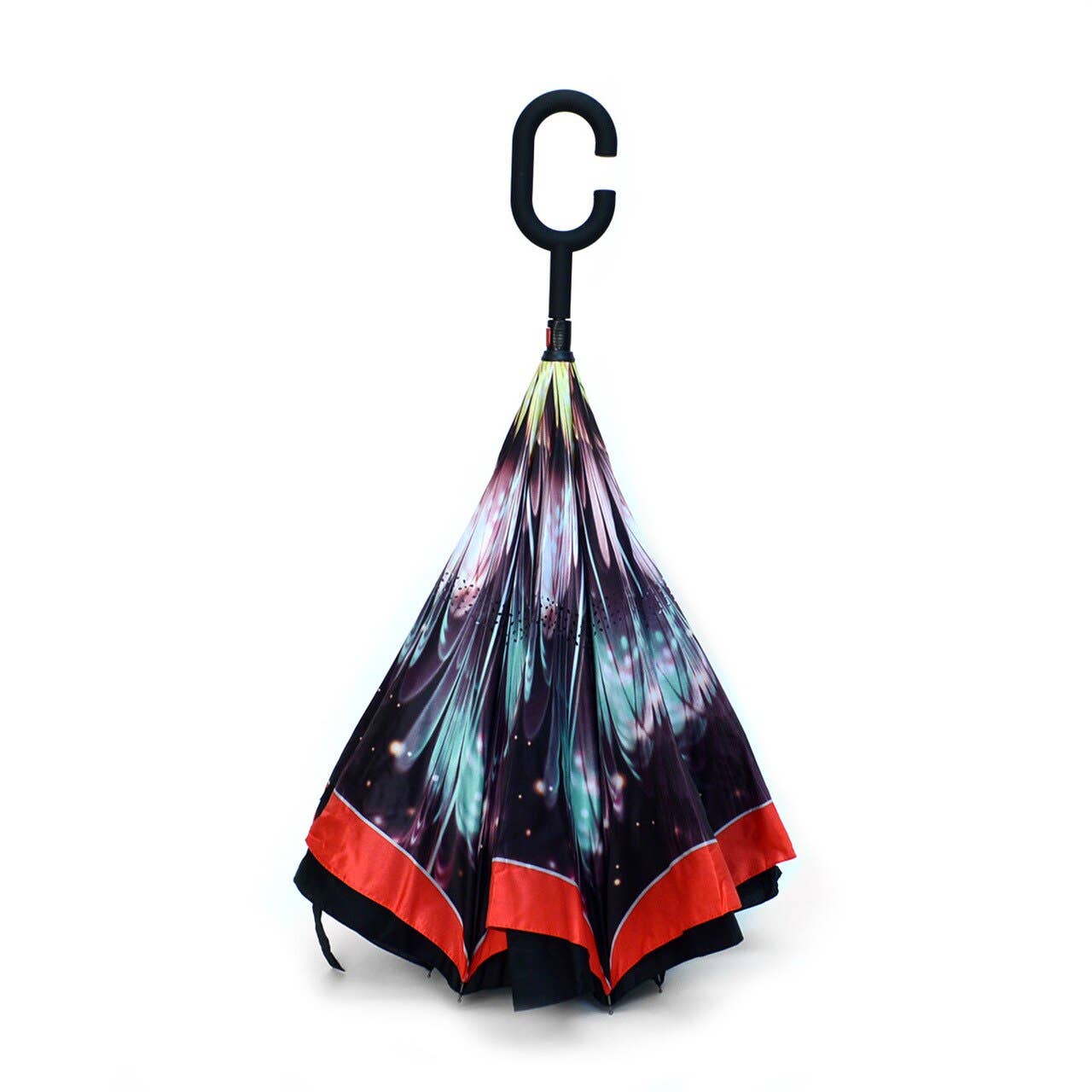 Galaxy Flower Double Layer Inverted Umbrella