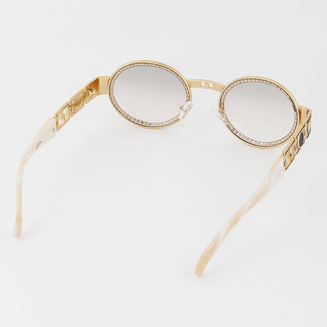 Vintage Jewel Lined Sunglasses