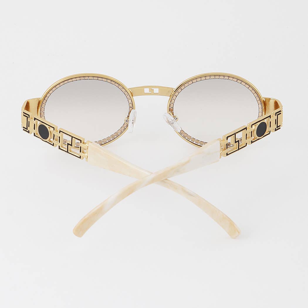 Vintage Jewel Lined Sunglasses