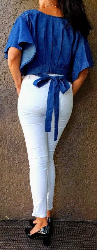 Women denim Crop Top