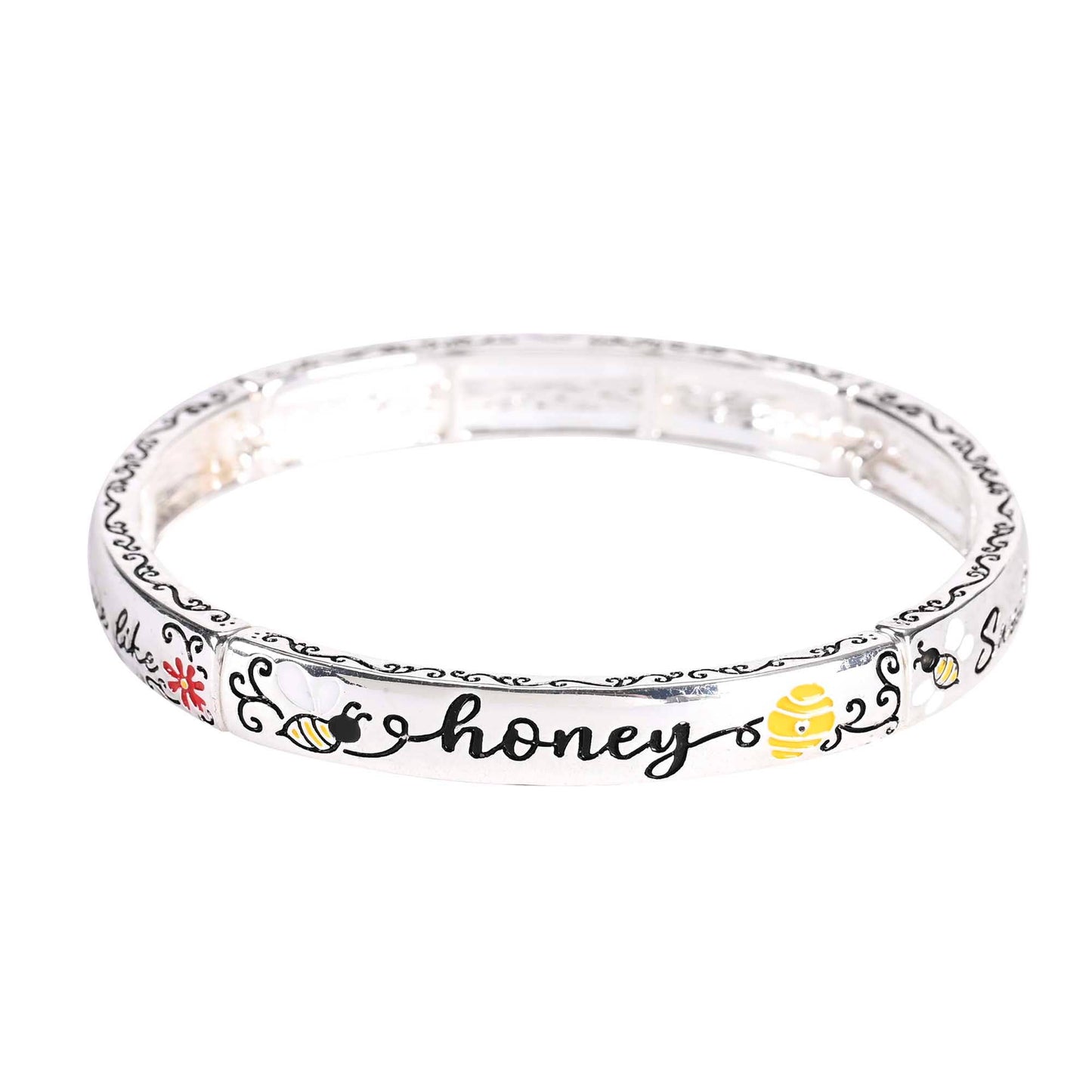 Stretch Bracelet Proverbs 16:24 Floral