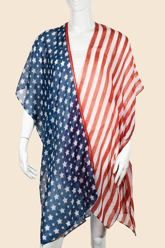 Stars And Stripes American Flag Kimono